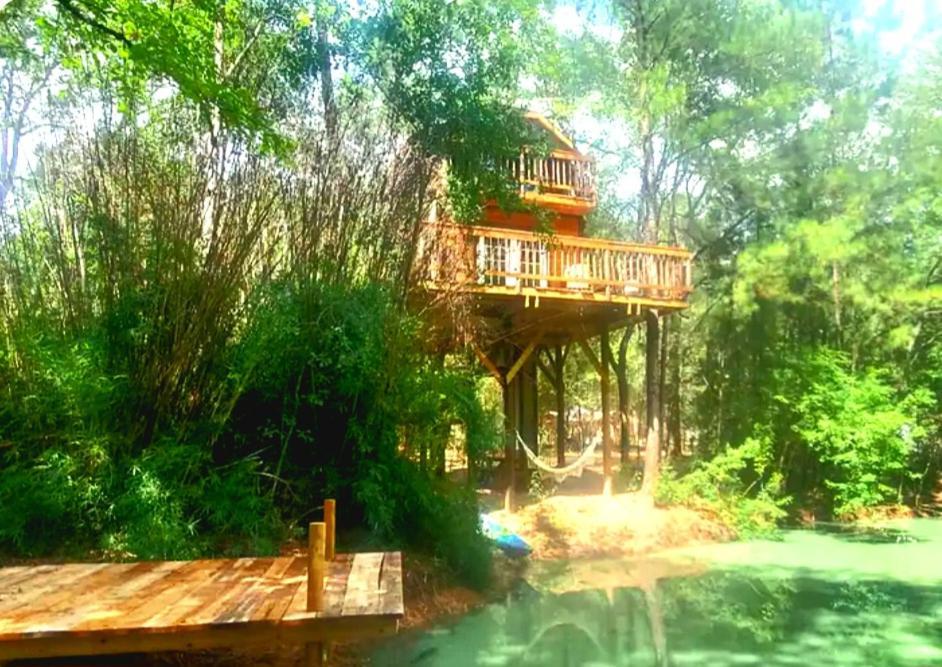 Waller Waterfront Treehouse In A Magical Forest מראה חיצוני תמונה